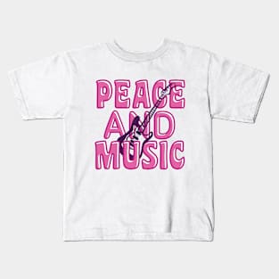 Peace and Music Kids T-Shirt